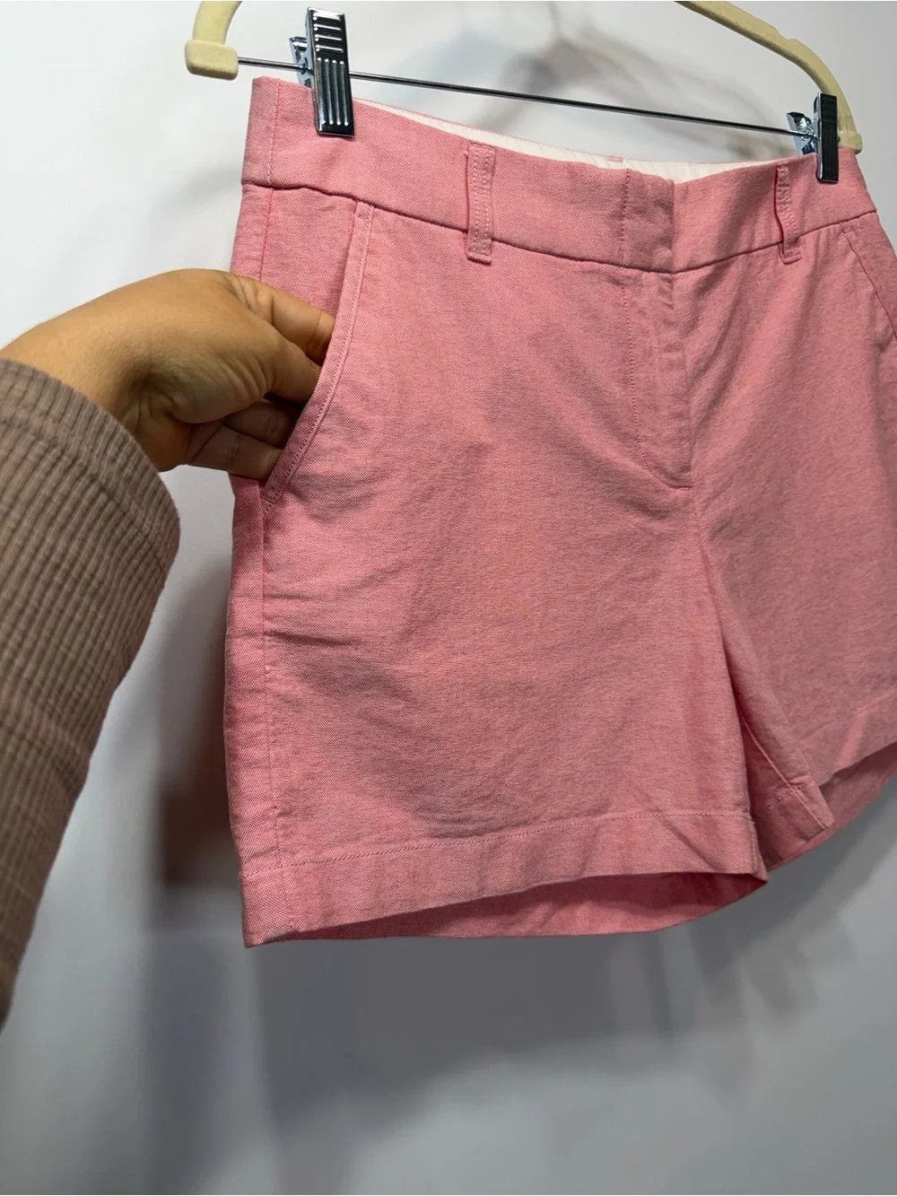 J.Crew Size 4 Pink 100% Cotton Chino Shorts 5” Inseam